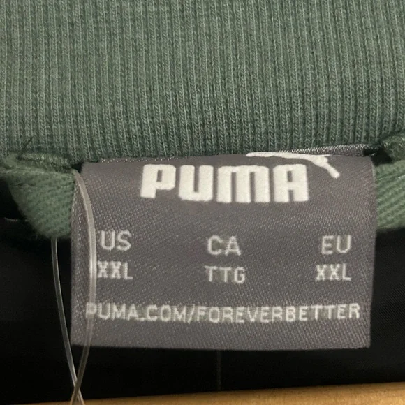 New men’s puma jacket 2XL Green $180 - Picture 3 of 7